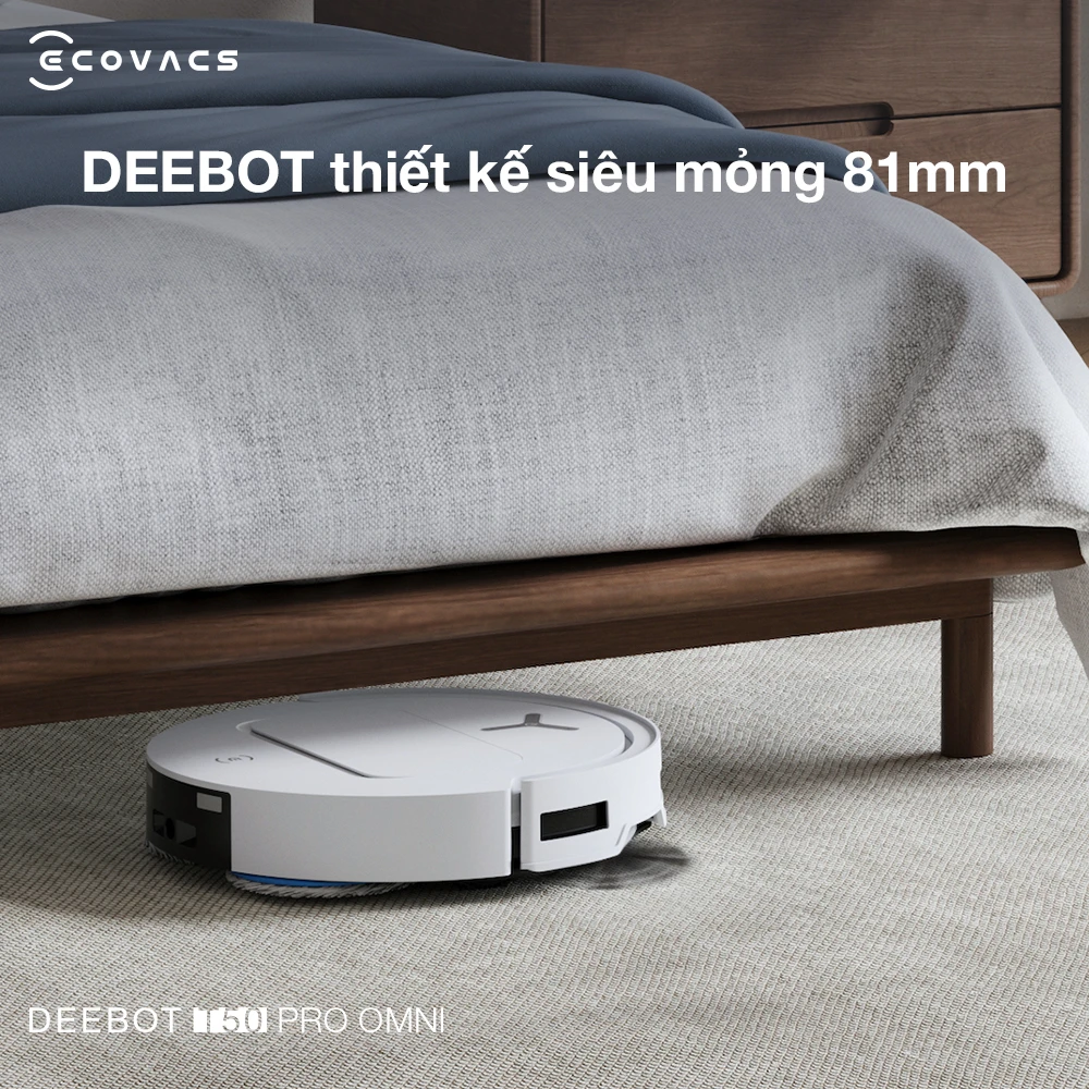 Robot hút bụi lau nhà Ecovacs Deebot T50 Pro Omni 2025 - Vietnam Robotics