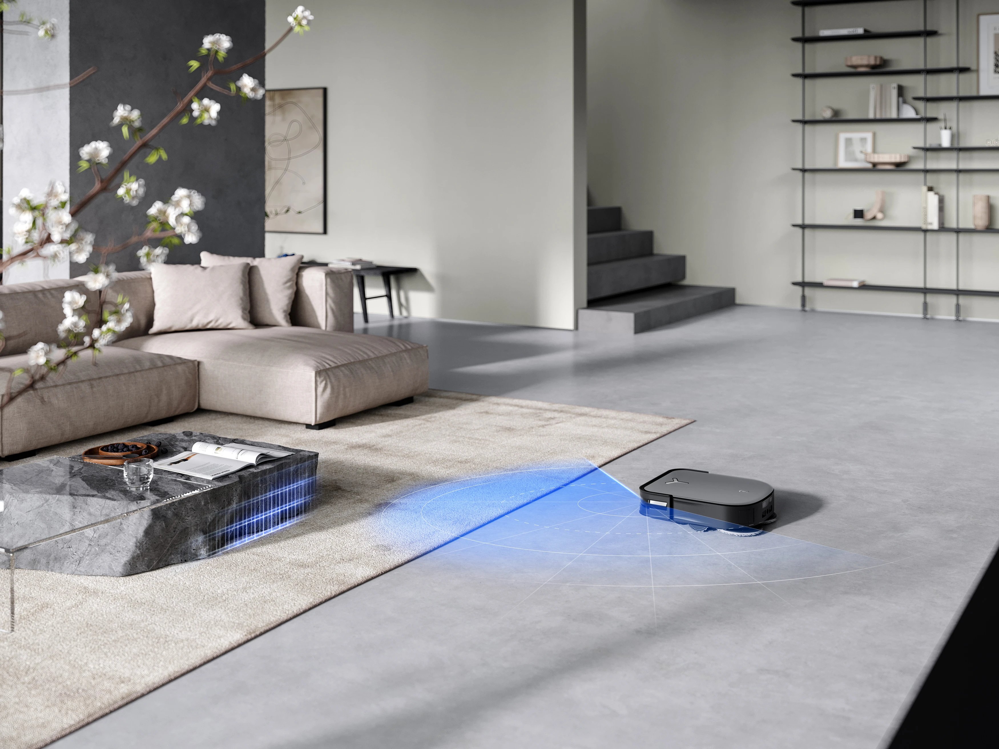 Robot hút bụi lau nhà Ecovacs X2 OMNI - Nhận biết vật cản Robot hút bụi lau nhà Ecovacs deebot X2 OMNI - Nhận biết vật cản