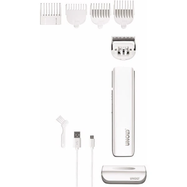 Tông đơ cắt tóc không dây, có đế sạc UNOLD 87850 sở hữu thiết kế vô cùng thanh lịch và tao nhã
