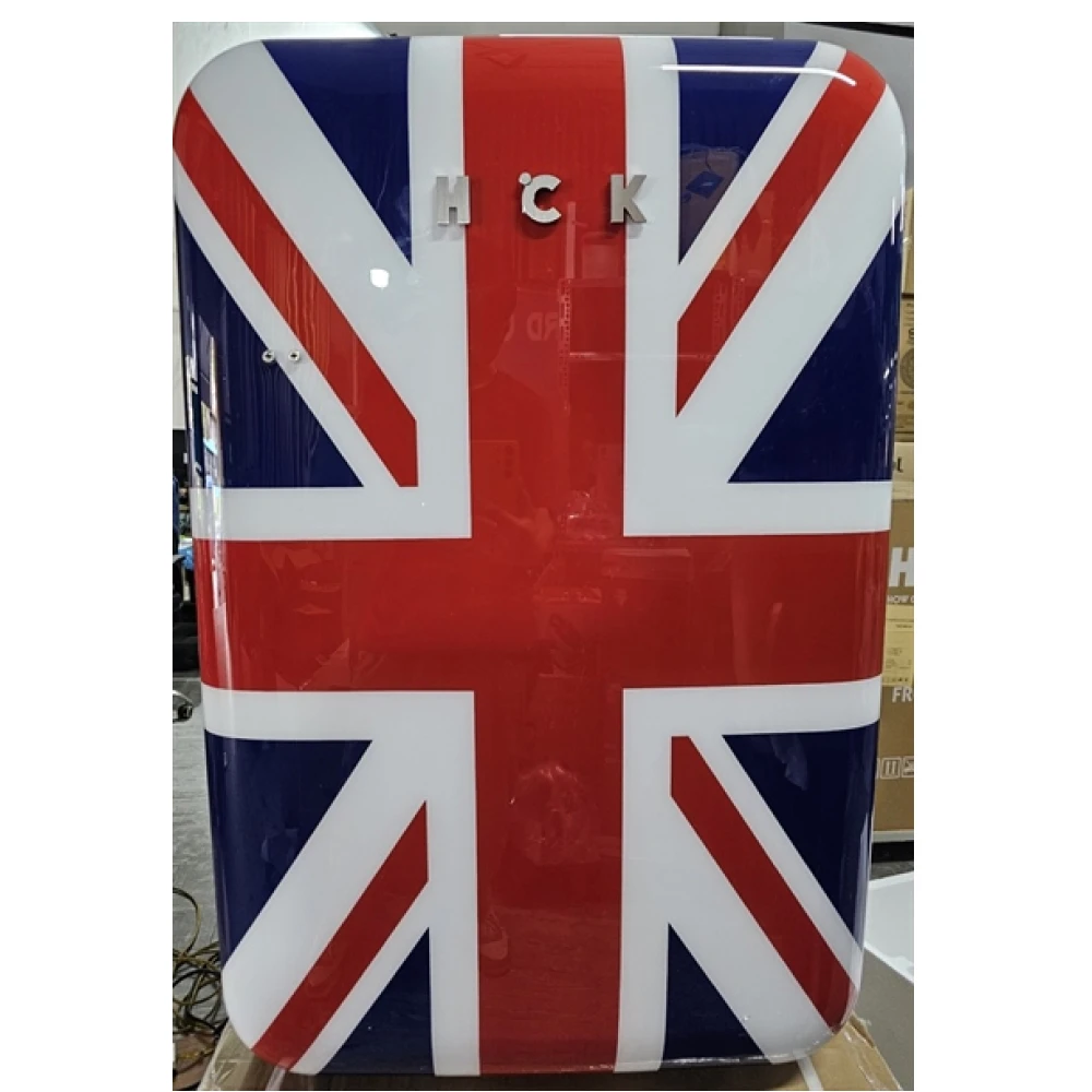 Tủ lạnh mini retro HCK UNION JACK 115L màu xanh quốc kỳ Anh - Wundertüte