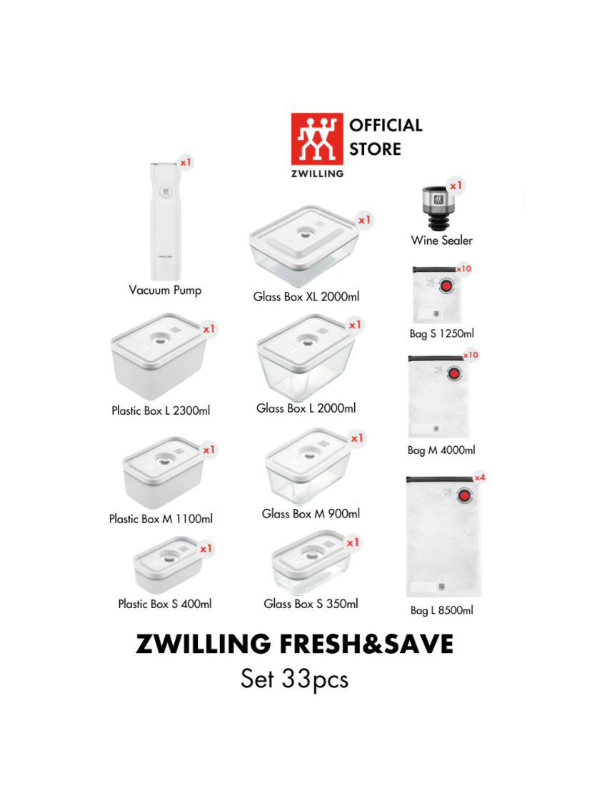 Bộ hút chân không Zwilling 33 món