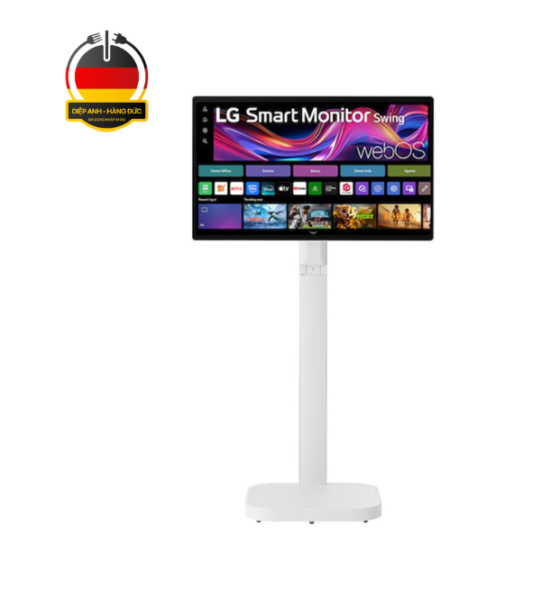 Màn hình thông minh LG Smart Monitor Swing 32U889SA-W 31,5 inch 4K UHD IPS với màn hình cảm ứng, chân đỡ lăn - Diệp Anh Hàng Đức