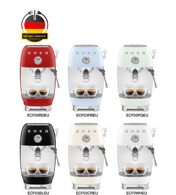 Máy pha cafe bán tự động Smeg ECF03 - Diệp Anh Hàng Đức