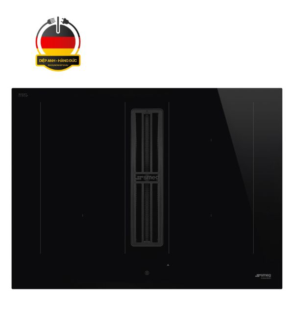 Bếp từ kết hợp hút mùi 4 vùng nấu Smeg HOBD472D2 7620 W Universale - Diệp Anh hàng Đức