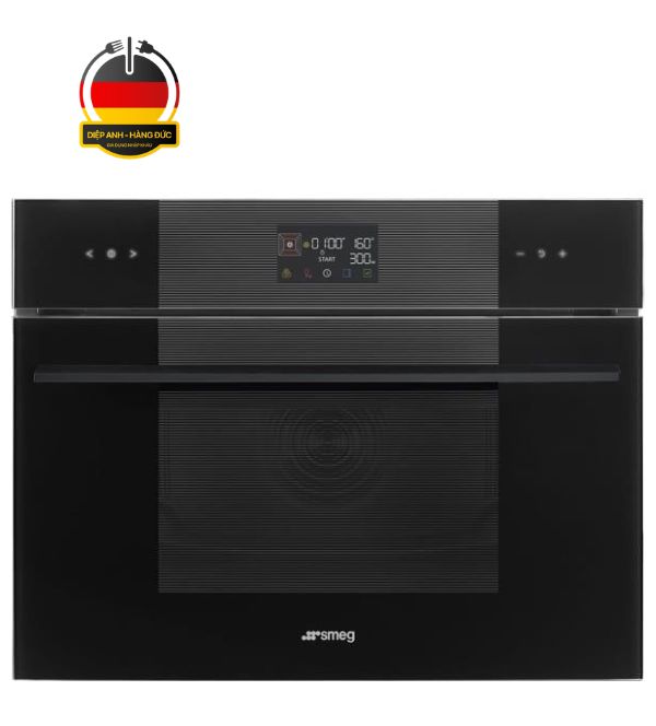 Lò nướng kết hợp vi sóng âm tủ Smeg Linea 60cm SO4102M1B3 màu đen