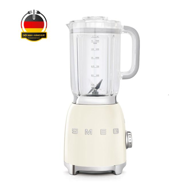 Máy Xay Sinh Tố Smeg BLF01CREU Màu KEM - Gia Dụng Nhập khẩu Châu Âu - Diệp Anh - hàng Đức