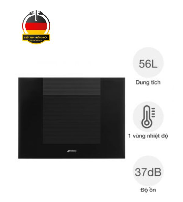 Tủ bảo quản rượu vang Smeg CVI120B3E Linea 20 chai âm tủ - Diệp Anh hàng Đức