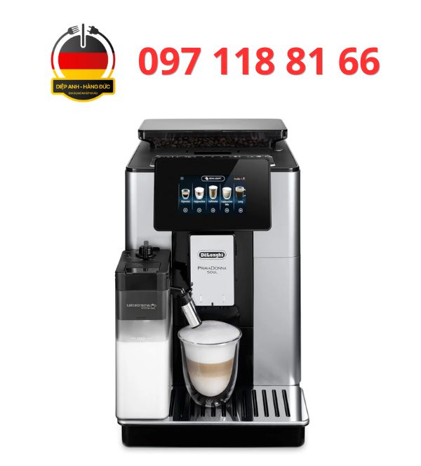 Máy pha cà phê tự động Delonghi PrimaDonna Soul ECAM 612.55.SB - Diệp Anh hàng Đức
